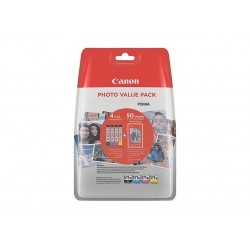Χαρτί Canon 4x6 Photo Paper (PP-201 50 sheets)+ CLI-571 C/M/Y/BK XL Photo Value Pack (0332C005)