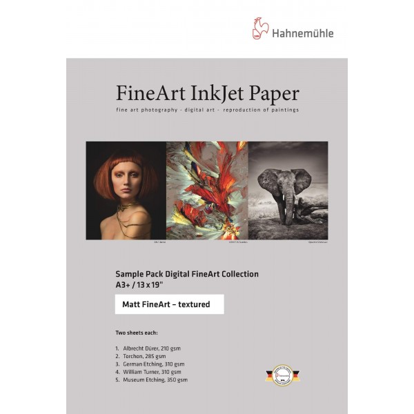 Χαρτί Hahnemühle Sample Pack Matt Fine Art Textured A3+ (10640053)