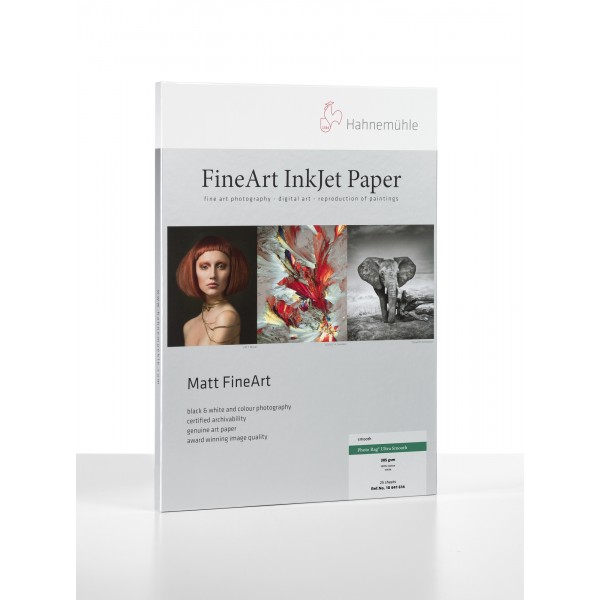 Paper Box Hahnemühle Matt FineArt Smooth Photo Rag Ultra Smooth A3+ 25 sheets 305 gr/m² (10641613)