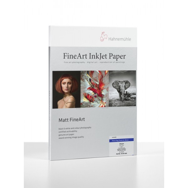 Paper Box Hahnemühle Matt FineArt Smooth Photo Rag® Book & Album A4 25 sheets short grain 220 gr/m² (10641694)