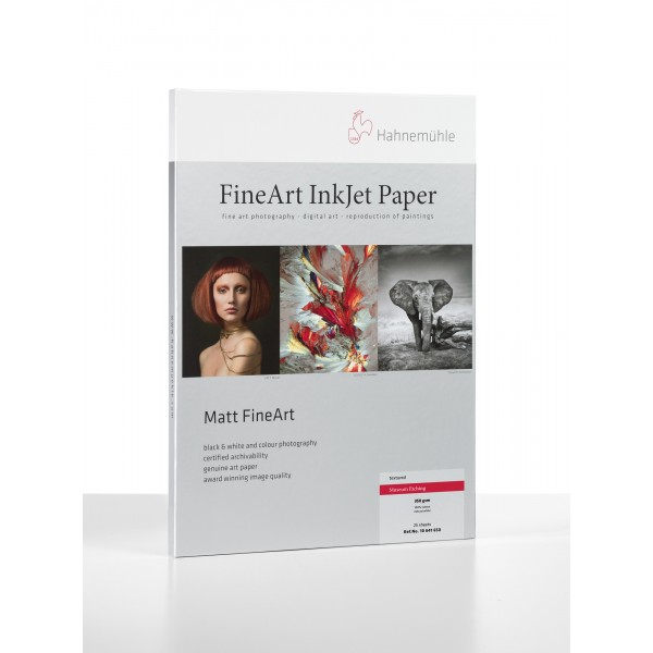 Paper Box Hahnemühle Matt FineArt Textured Museum Etching Deckle Edge 25 A3+ sheets 350 gr/m² (10641721)