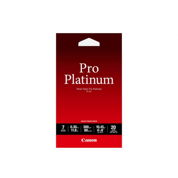 Χαρτί Canon PT-101 Pro Platinum A6 300gr/m² 20 sheets (2768B013)