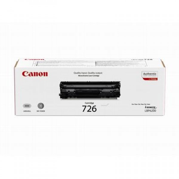 Toner Canon 726 Black 2,1k pgs (3483B002)