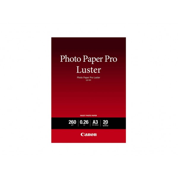 Χαρτί Canon LU-101 Pro Luster A3 260gr/m² 20 sheets (6211B007)