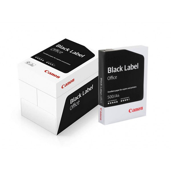 Paper Box Canon A4 Black Label Office 80gr/m² 5x500 sheets (6257B001)