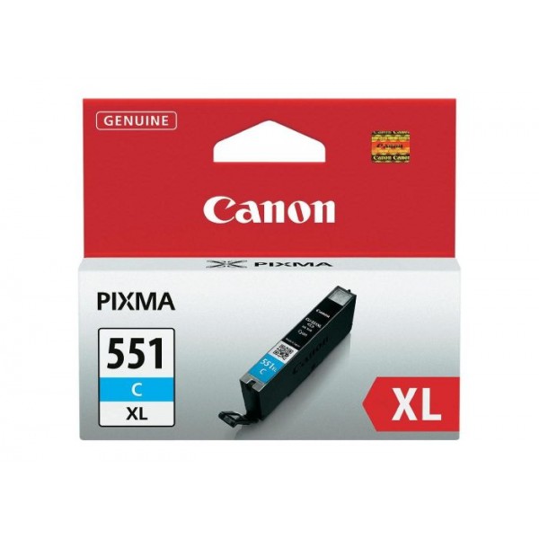 Μελάνι Canon CLI-551C XL Cyan 275 pgs (6444B001)