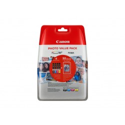 Paper Box Canon 4x6 Photo Paper (PP-201 50 sheets) + CLI-551 C/M/Y/BK Photo Value Pack (6508B005)