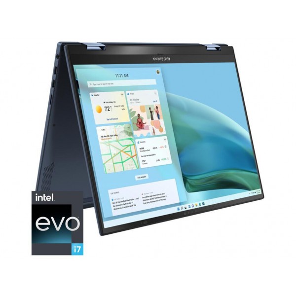 Φορητός Υπολογιστής Asus Zenbook S 13 OLED UM5302TA-OLED-LX731X 13.3" Touchscreen (i7-1260P/16GB/1TB SSD/W11 Pro) Ponder Blue (GR Keyboard) (90NB0VV1-M00EU0)