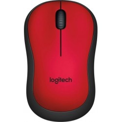 Mouse Logitech M220 Silent Red  Wireless Optical (910-004880)