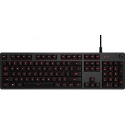 Gaming Keyboard Logitech G413 Carbon Red EN-US Layout Wired (920-008310)