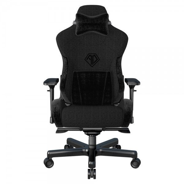 Gaming Chair Anda Seat T-PRO II Black FABRIC with Alcantara Stripes (AD12XLLA-01-B-F)