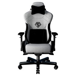Gaming Καρέκλα Anda Seat T-PRO II Light Grey/ Black FABRIC with Alcantara Stripes (AD12XLLA-01-GB-F)