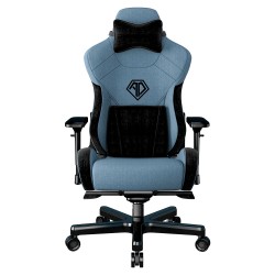 Gaming Chair Anda Seat T-PRO II Light Blue/ Black FABRIC with Alcantara Stripes (AD12XLLA-01-SB-F)