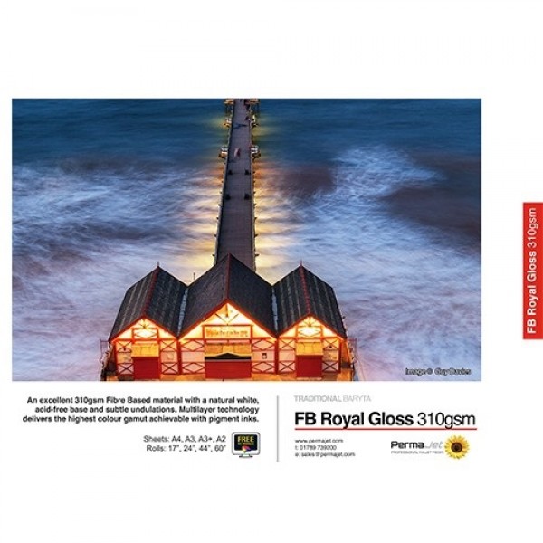 Χαρτί Ρολό Plotter PermaJet PermaJet FB Royal Gloss (1118mm x 15m)310gr/m² (APJ62688)
