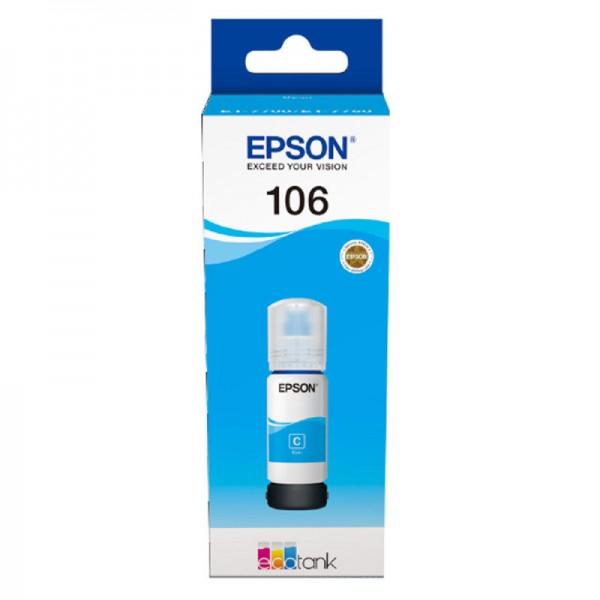 Ink Bottle Epson 106 Cyan T00R2 70ml (C13T00R240)