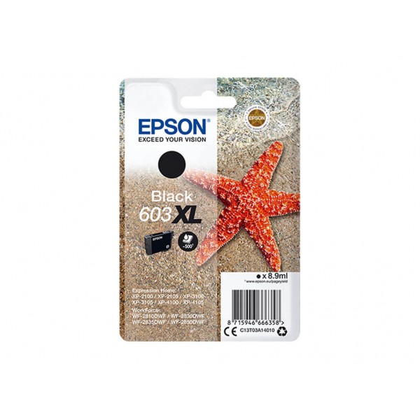 Μελάνι Epson T03A140 Black XL 8.9ml (C13T03A14010)