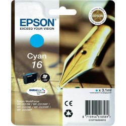 Μελάνι Epson T1622 Cyan 3.1ml (C13T16224012)