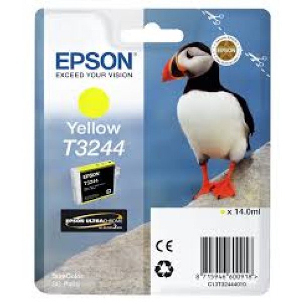 Μελάνι Epson Yellow T3244 14ml (C13T32444010)