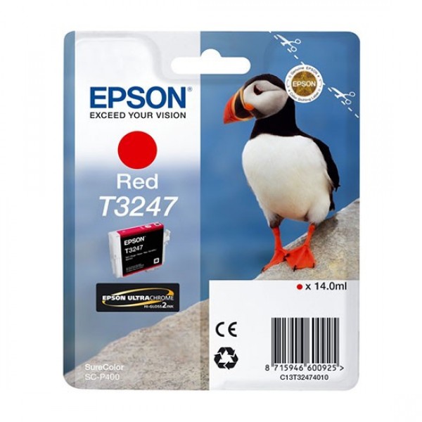 Μελάνι Epson Red T3247 14ml (C13T32474010)