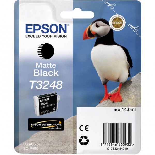 Μελάνι Epson Matte Black T3248 14ml (C13T32484010)