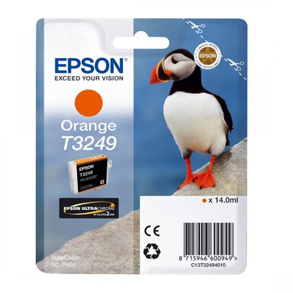 Μελάνι Epson Orange T3249 14ml (C13T32494010)