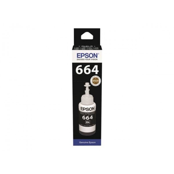 Ink Bottle Epson 664 Black T6641 70ml (C13T66414A)