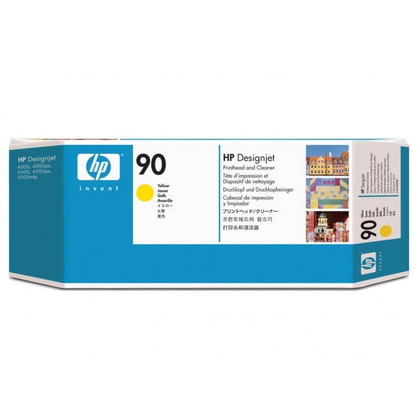 Printhead and Cleaner HP 90 Yellow (C5057A)