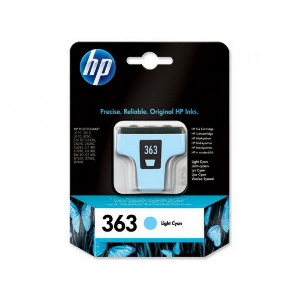 Μελάνι HP 363 Light Cyan Cartridge Vivera Ink, 220 Photos (C8774EE)