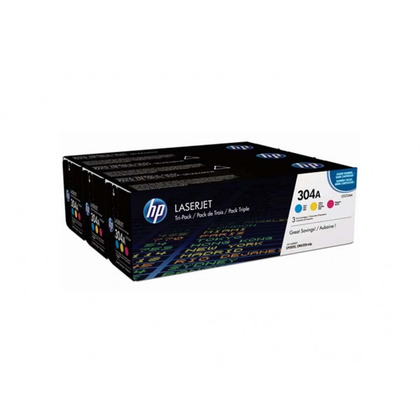 Toner HP 304A Cyan/Magenta/Yellow 8,4k pgs (CF372AM)