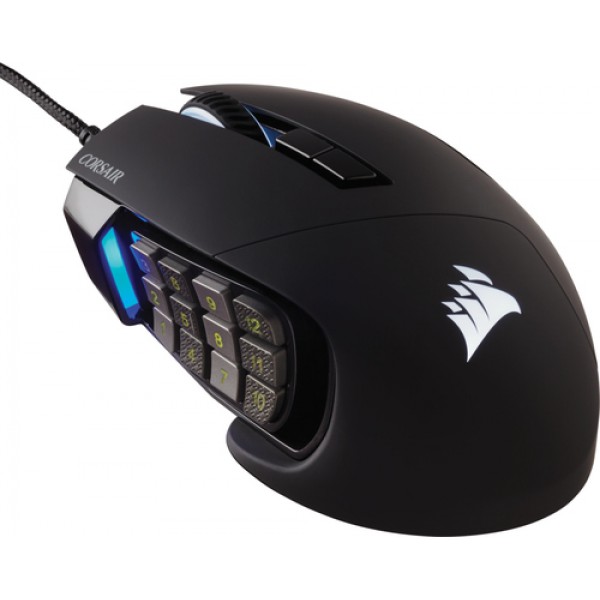 Gaming Mouse Corsair Scimitar Elite RGB MOBA Black  Wired Optical (CH-9304211-EU)