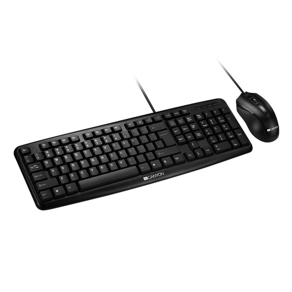 Keyboard & Mouse Canyon - Classic Wired Combo Set - Keyboard, Mouse GR Layout (CNE-CSET1)