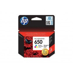 Ink HP 650 Tri Color 200 Pgs (CZ102AE)
