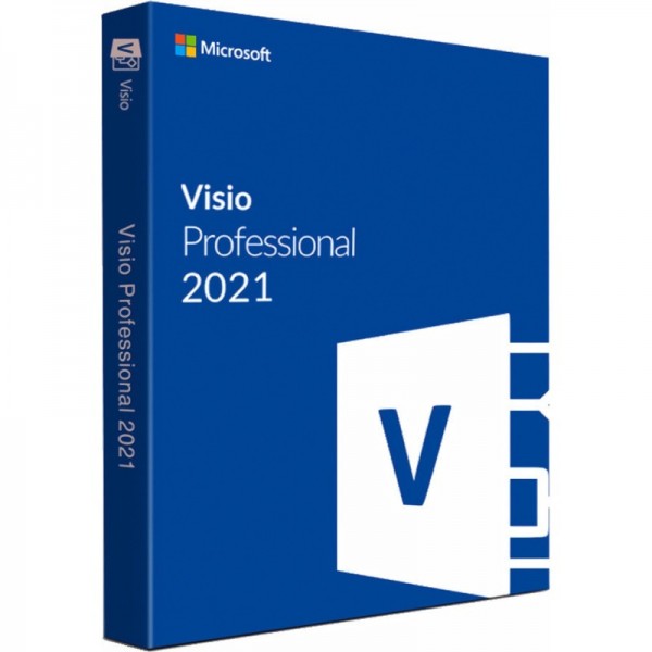 Microsoft Visio Pro 2021 Win All Languages PK Lic Online Download C2R NR (D87-07606)