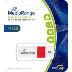 USB Flash Drive MediaRange MR970 4GB Red USB 2.0 (MR970)