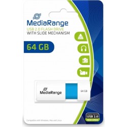 USB Flash Drive MediaRange MR974 64GB Light Blue USB 2.0 (MR974)