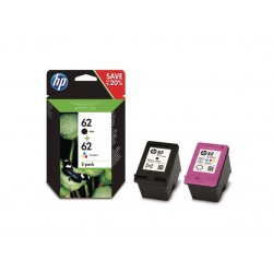 Ink HP 62 Multipack Black/Tri-Color Envy 200 & 165 Pgs (N9J71AE)