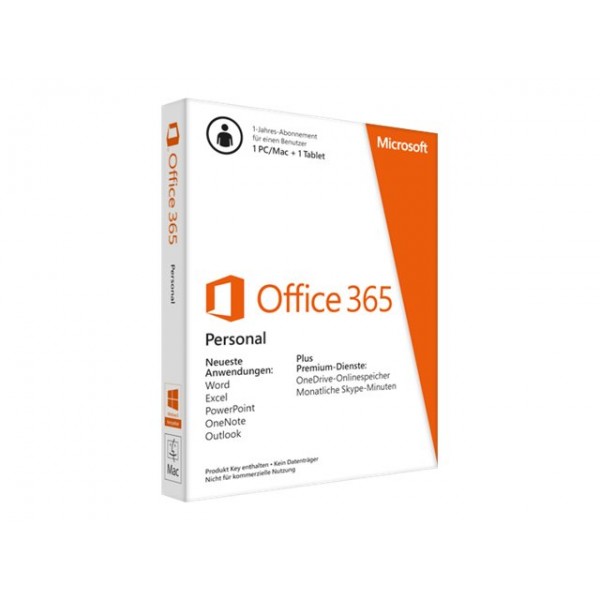 Microsoft 365 Personal 32-bit/x64 All Languages Subscription Online Product Key License 1 License Eurozone Download Click to Run NR 1 Year (QQ2-00012)