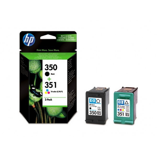 Μελάνι HP 350 / 351 Combo Pack (Black 200 Pgs / Color 170 Pgs) Cartridge (SD412EE)