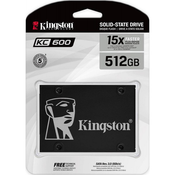 SSD Kingston KC600 512GB 2.5" SATA III (SKC600/512G)
