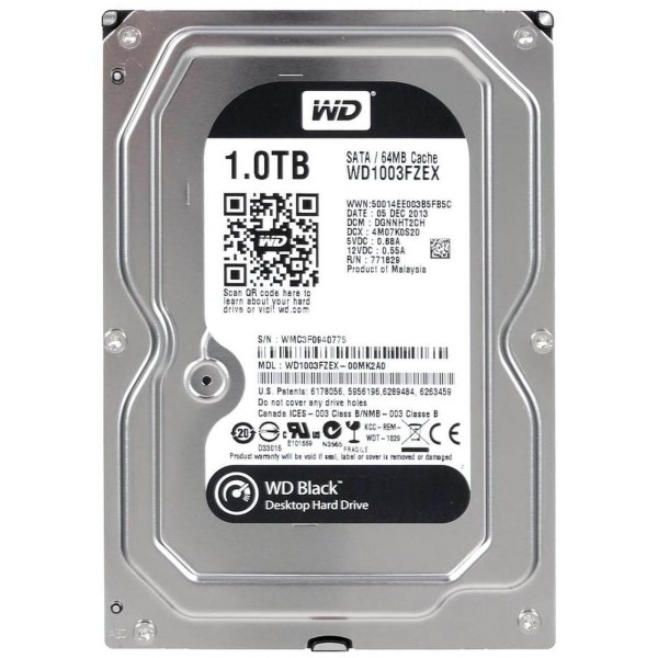 HDD Western Digital Black 1TB 3.5" SATA III (WD1003FZEX)