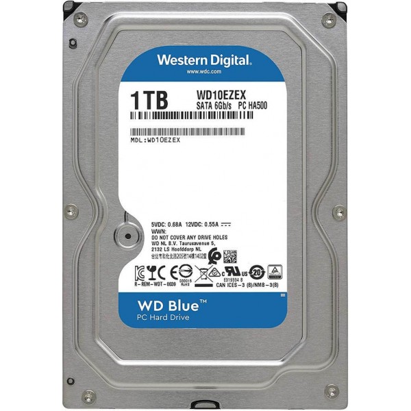 HDD Western Digital Blue 1TB 3.5" SATA III (WD10EZEX)